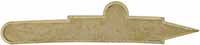 Sideplate for our Lancaster and York County Longrifle,
wax cast brass